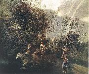Jan Siberechts Crossing a Creek oil on canvas